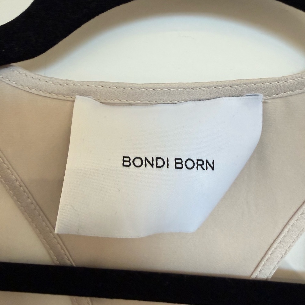 BONDI BORN Eden Tank Racerback Sleeveless Blouse in Cream Beige size Small - Picture 5 of 7